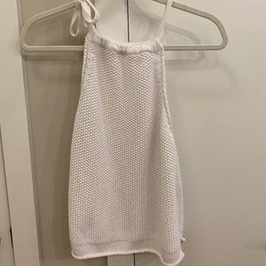 rag & bone white knit tank
